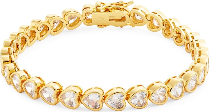 Female kate spade new york Sweetheart Cubic Zirconia Heart Tennis