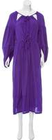 Thumbnail for your product : Fendi Oversized Silk Maxi Dress w/ Tags