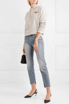 Thumbnail for your product : Frame Le Original Reverse Cascade Distressed High-rise Straight-leg Jeans