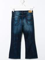 Thumbnail for your product : Diesel Kids Teen frayed bootcut jeans