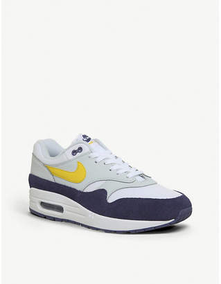 Nike Air Max 1 leather and suede trainers