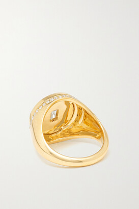 State Property Aebi 18-karat Gold Diamond Signet Ring - 3