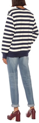 Gucci Striped cotton-jersey sweatshirt