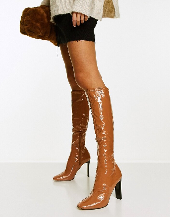 tan heeled boots