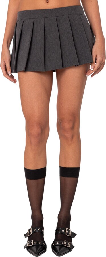 EDIKTED Ariana Pleated Microskort