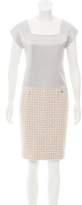 Thumbnail for your product : Chanel Tweed-Paneled Sheath Dress