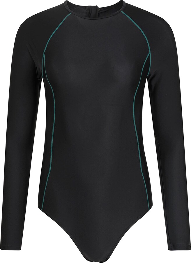 Mountain Warehouse Surfer Womens Long Sleeve Swimsuit Chlorine & Salt