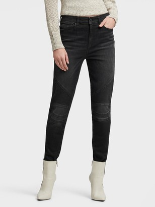 black moto jeans women