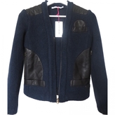 Thumbnail for your product : See by Chloe Boiled Wool Jacket With Leather Details