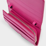 Thumbnail for your product : Low Classic Strap Wallet In Pink Calfskin