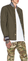 Thumbnail for your product : Mark McNairy New Amsterdam Shirt Tail Varsity Cotton Jacket