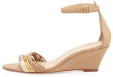 Thumbnail for your product : Loeffler Randall Addie Leather & Snake Wedge Sandal