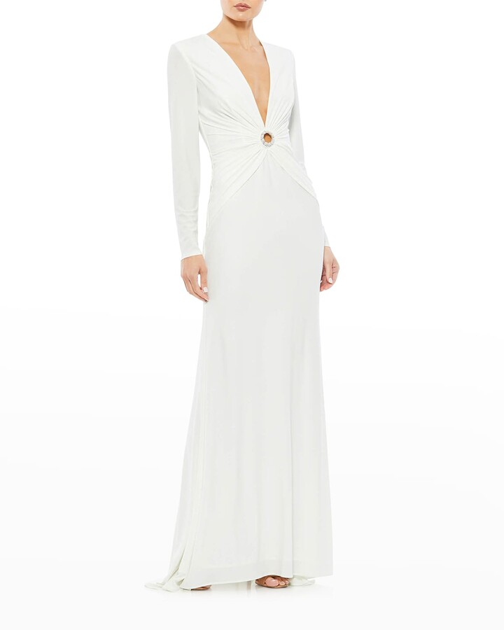 jersey evening gown