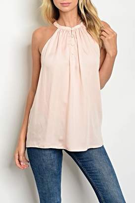 Do & Be Pink Button Halter