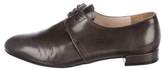Thumbnail for your product : Prada Leather Round-Toe Oxfords