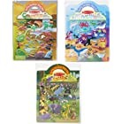 Melissa & Doug Reusable Puffy Sticker Wild Adventures Bundle: Safari, Dinosaur and Ocean