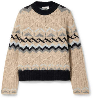 See by Chloe Fair Isle Knitted Sweater - Beige
