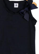 Thumbnail for your product : Petit Bateau Girls' Bow-Accented Crew Neck Top