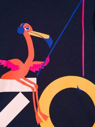 Kenzo Kids flamingo logo print T-shirt