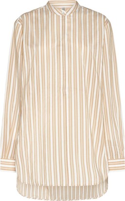 Totême Striped Long-Sleeve Shirt