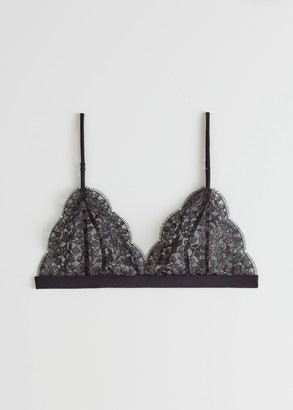 And other stories Scalloped Edge Lace Bralette