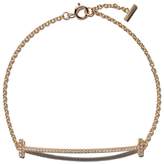 Thumbnail for your product : Tiffany & Co. & Co 18kt yellow gold T smile diamond bracelet