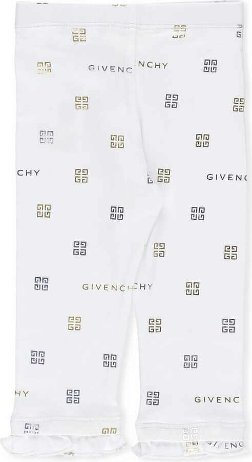 Givenchy Kids 4G Motif Ruffled Trim Leggings