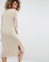 Thumbnail for your product : Daisy Street Sweater Dress With Tie Up Skirt Details