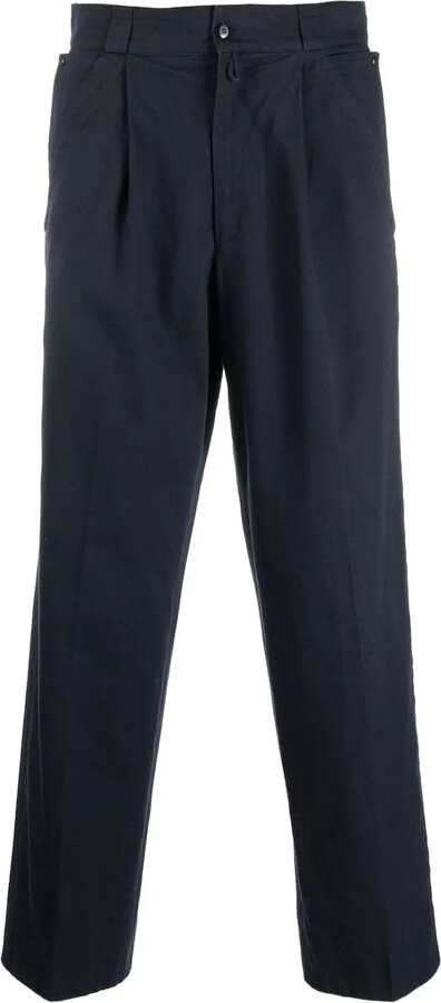 Versace Pre-Owned 1980s Cropped Straight-Leg Trousers