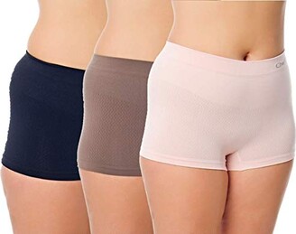 Chaffree Womens/Ladies Boxer Briefs Shorts Boyshorts Underwear | Soft  Stretchable Seamless | 3 x Multicoloured | S/M Waist- Midi - ShopStyle  Lingerie & Nightwear