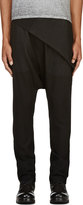 Thumbnail for your product : Rick Owens Black Wrap Sarouel Trousers