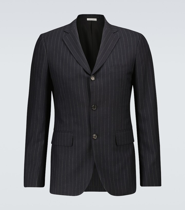 Comme des Garçons Homme Deux Wool chalk-striped blazer