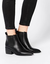Thumbnail for your product : ASOS COLLECTION RIGHT ABOUT NOW Western Pointed Chelsea Ankle Boots
