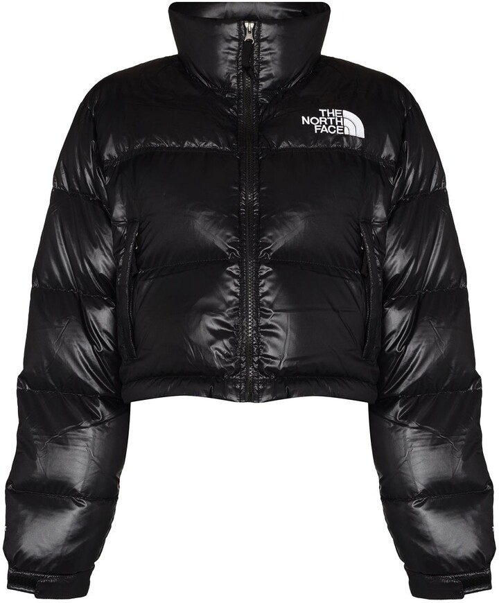 The North Face Nuptse cropped puffer jacket - ShopStyle