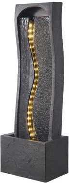 Brayden Studio Outdoor Water Fountain 1-Tier Rock Base Style 38.58 in Height Fountains