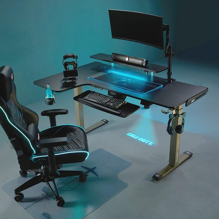 Eureka Ergonomic & Call of Duty 61" Large LShaped Height Adjustable Standing Game Desk ShopStyle