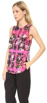 Thumbnail for your product : Thakoon Floral Plaid Sleeveless Top