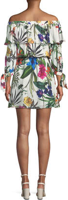 Parker Floral Off-the-Shoulder Mini Dress