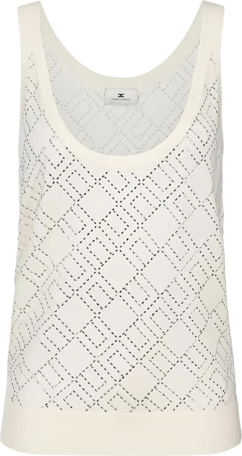 Elisabetta Franchi Embroidered Tank Top