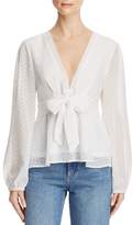 Thumbnail for your product : Fashion Union Hotty Tie-Waist Clip Dot Top