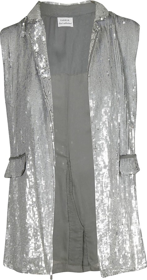 Sequin vest womens Clearance