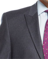 Thumbnail for your product : Andrew Marc New York 713 Marc New York by Andrew Marc Mid-Blue Flannel Peak Lapel Trim-Fit Suit