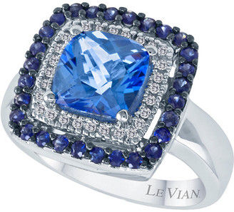 LeVian 14K 2.75 Ct. Tw. Diamond & Ocean Blue Topaz Ring
