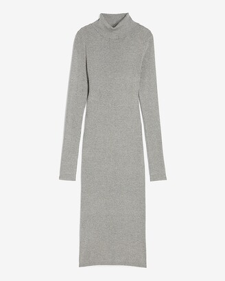 womens grey sweater dress