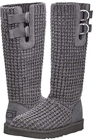 Grey Knit Ugg Boots | Shop the world's largest collection of fashion |  ShopStyle