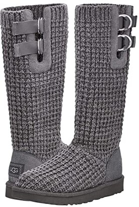grey knitted uggs