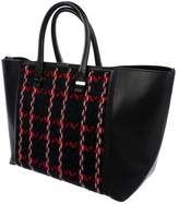 Thumbnail for your product : Victoria Beckham Knit Leather-Trimmed Liberty Tote