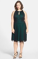 Thumbnail for your product : Jessica Howard Embellished Waist Shirred Dress (Plus Size)