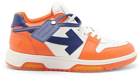 blue and orange sneakers