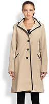 Thumbnail for your product : Jane Post Contrast-Trim Raincoat
